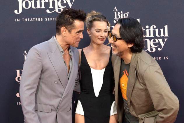 Colin Farrell, Margot Robbie and Kogonada at the premiere of the movie A Big Bold Beautiful Journey at AMC Lincoln Square New York, 15 09 2025 Foto:xB.xHinex xFuturexImagex beautiful_5964