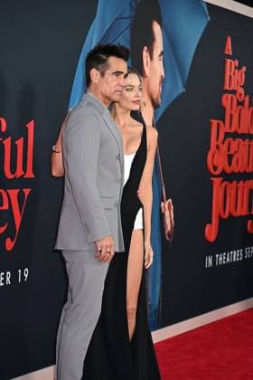 The New York Premier of A Big Bold Beautiful Journey Colin Farell and Margot Robbie in a Mugler black dress attends The US Premier of A Big Bold Beautiful Journey on September 15, 2025 at the AMC Lincoln Square in New York, New York, USA., Credit:Robin Platzer Avalon United States of America, New York, New York  Copyright: xRobinxPlatzerx xAvalonx 1037675670