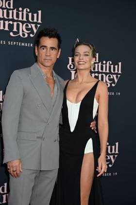 The US Premier of A Big Bold Beautiful Journey Colin Farell and Margot Robbie in a Mugler black dress attends The US Premier of A Big Bold Beautiful Journey on September 15, 2025 at the AMC Lincoln Square in New York, New York, USA., Credit:Robin Platzer Avalon United States of America, New York, New York  Copyright: xRobinxPlatzerx xAvalonx 1037675714