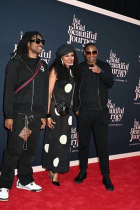 The US Premier of A Big Bold Beautiful Journey Doug E. Fresh, son Shim Fresh and wife Janell Snowden attend The US Premier of A Big Bold Beautiful Journey on September 15, 2025 at the AMC Lincoln Square in New York, New York, USA., Credit:Robin Platzer Avalon United States of America, New York, New York  Copyright: xRobinxPlatzerx xAvalonx 1037689854