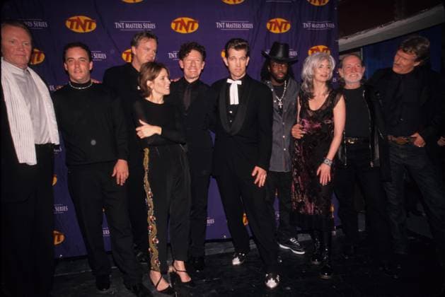 JOHNNY CASH JOHNNY CASH tribute at Hammerstein Ballroom 1999.with Jon Voight, T. Robbins , Sheryl Crow , L. Lovett , Chris Isaak , W. Jean , W. Nelson and K. Kristorrson.k15252ar. Copyright: xAndreaxRenaultx