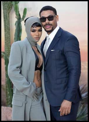 . 16 09 2025. London, United Kingdom. Teyana Taylor and Aaron Pierre arriving at the One Battle After Another premiere in London.  xStephenxLockx xi-Imagesx IIM-26234-0029