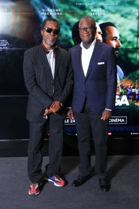 Muganga Premiere - Paris Isaach de Bankolé and 2018 Nobel Peace Prize winner, Dr. Denis Mukwege attend the photocall for the premiere of Muganga held at the UGC Les Halles in Paris, France on September 16, 2025. Photo by David Boyer ABACAPRESS.COM Paris France  Copyright: xBoyerxDavid ABACAx