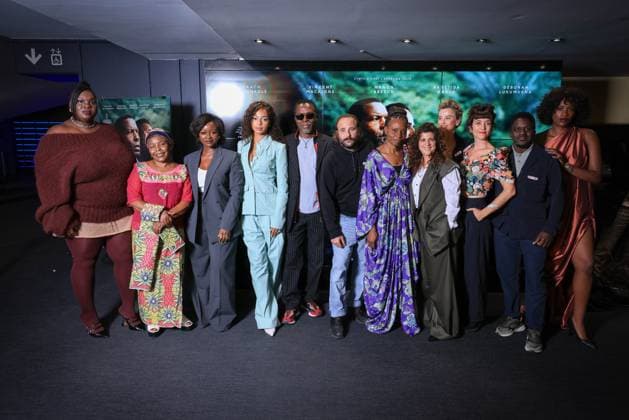 Muganga Premiere - Paris Déborah Lukumuena, Stella Kitoga, Babetida Sadjo, Manon Bresch, Isaach de Bankolé, Vincent Macaigne, Isaach de Bankolé, Marie-Helene Roux and Agathe de La Boulaye attend the photocall for the premiere of Muganga held at the UGC Les Halles in Paris, France on September 16, 2025. Photo by David Boyer ABACAPRESS.COM Paris France  Copyright: xBoyerxDavid ABACAx
