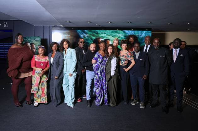 Muganga Premiere - Paris Déborah Lukumuena, Stella Kitoga, Babetida Sadjo, Manon Bresch, Isaach de Bankolé, Vincent Macaigne, Isaach de Bankolé, Marie-Helene Roux and Agathe de La Boulaye attend the photocall for the premiere of Muganga held at the UGC Les Halles in Paris, France on September 16, 2025. Photo by David Boyer ABACAPRESS.COM Paris France  Copyright: xBoyerxDavid ABACAx