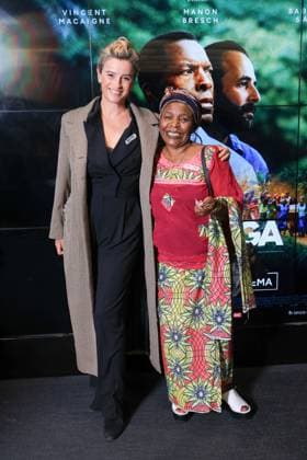 Muganga Premiere - Paris Agathe de La Boulaye and Stella Kitoga attend the photocall for the premiere of Muganga held at the UGC Les Halles in Paris, France on September 16, 2025. Photo by David Boyer ABACAPRESS.COM Paris France  Copyright: xBoyerxDavid ABACAx