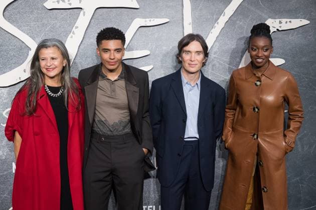 Steve UK Premiere in London LONDON, UNITED KINGDOM - SEPETEMBER 16: Tracey Ullman, Jay Lycurgo, Cillian Murphy and Simbi Ajikawo aka Little Simz attend the UK premiere of Steve at Curzon Mayfair in London, United Kingdom on September 16, 2025. Wiktor Szymanowicz Anadolu London United Kingdom. Editorial use only. Please get in touch for any other usage.  Copyright: x2025xAnadoluxWiktorxSzymanowiczx