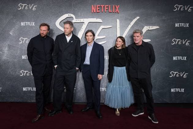 Steve UK Premiere in London LONDON, UNITED KINGDOM - SEPETEMBER 16: Tim Mielants, Max Porter, Cillian Murphy, Tina Pawlik and Alan Moloney attend the UK premiere of Steve at Curzon Mayfair in London, United Kingdom on September 16, 2025. Wiktor Szymanowicz Anadolu London United Kingdom. Editorial use only. Please get in touch for any other usage.  Copyright: x2025xAnadoluxWiktorxSzymanowiczx