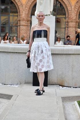 Mercedes-Benz Fashion Week de Madrid - Maison Mesa in Spain - 16 Sep 2025 A model walks the runway wearing a design by Maison Mesa during Mercedes-Benz Fashion Week de Madrid in IFERMA. Madrid Spain Copyright: xAtilanoxGarciax xSOPAxImagesx FOTO48097
