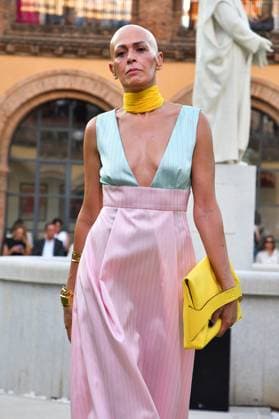 Mercedes-Benz Fashion Week de Madrid - Maison Mesa in Spain - 16 Sep 2025 A model walks the runway wearing a design by Maison Mesa during Mercedes-Benz Fashion Week de Madrid in IFERMA. Madrid Spain Copyright: xAtilanoxGarciax xSOPAxImagesx FOTO48111