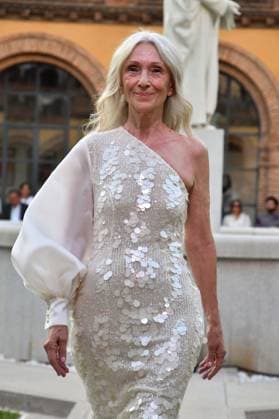 Mercedes-Benz Fashion Week de Madrid - Maison Mesa in Spain - 16 Sep 2025 A model walks the runway wearing a design by Maison Mesa during Mercedes-Benz Fashion Week de Madrid in IFERMA. Madrid Spain Copyright: xAtilanoxGarciax xSOPAxImagesx FOTO48134