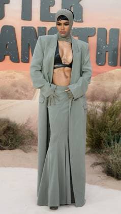 Bilder des Jahres 2025, Entertainment 09 September Entertainment Bilder des Tages One Battle after Another Premeire in London, UK - 16 Sep 2025 Teyana Taylor attends the One Battle After Another London Premiere at Odeon Luxe Leicester Square. London United Kingdom Copyright: xFredxDuvalx xSOPAxImagesx FD_One_Battle_07
