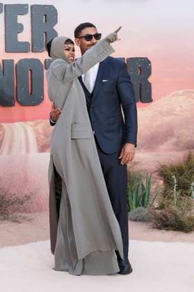 Teyana Taylor and Aaron Pierre at the premiere of the movie One Battle After Another at Odeon Luxe Leicester Square London, 16 09 2025 Foto:xJ.xEdwardsx xFuturexImagex one_battle_5921