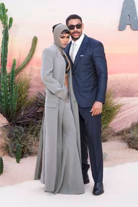 Teyana Taylor and Aaron Pierre at the premiere of the movie One Battle After Another at Odeon Luxe Leicester Square London, 16 09 2025 Foto:xJ.xEdwardsx xFuturexImagex one_battle_5923