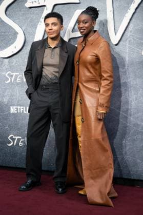September 16, 2025, London, United Kingdom: Jay Lycurgo and Little Simz attend the Steve UK Premiere at the Curzon Mayfair. London United Kingdom - ZUMAs197 20250916_aaa_s197_532 Copyright: xLounisxTiarx