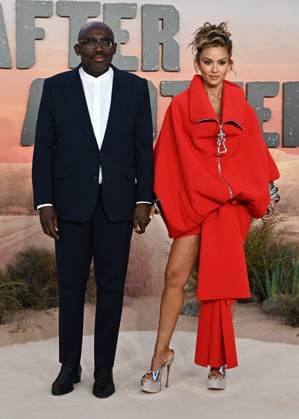 Edward Enninful and Natasha Poonawalla attends One Battle After Another London Premiere at the Odeon Luxe Leicester Square, England. UK. Tuesday 16th September 2025 Copyright: xJamesxWarrenx adyv1264