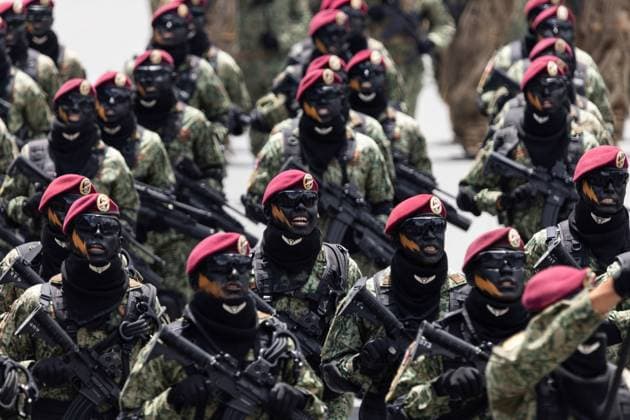 September 16, 2025, Mexico City, Mexico: The military parade commemorating Mexico s Independence Day took place, led by President Claudia Sheinbaum Pardo, accompanied by the Secretary of the Navy, Raymundo Pedro Morales Angeles, and the Secretary of Defense, Ricardo Trevilla Trejo, among other officials..Approximately 16,000 members of the various federal armed forces participated in the event, marching from the Plaza de la Constitucio³n to the military camp Marte. Mexico City Mexico - ZUMAl178 20250916_znp_l178_102 Copyright: xCristianxLeyvax