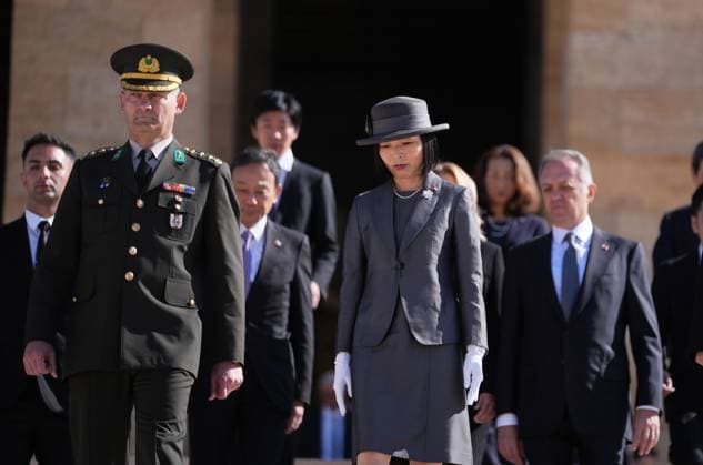 Princess Akiko of Mikasa visits Anitkabir in Ankara ANKARA, TURKIYE - SEPTEMBER 17: Princess Akiko of Mikasa visits Anitkabir, mausoleum of Turkish Republic s Founder Mustafa Kemal Ataturk, in Ankara, Turkiye on September 17, 2025. Evrim Aydin Anadolu Ankara Turkey. Editorial use only. Please get in touch for any other usage.  Copyright: x2025xAnadoluxEvrimxAydinx