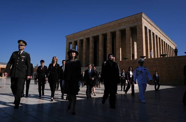 Princess Akiko of Mikasa visits Anitkabir in Ankara ANKARA, TURKIYE - SEPTEMBER 17: Princess Akiko of Mikasa visits Anitkabir, mausoleum of Turkish Republic s Founder Mustafa Kemal Ataturk, in Ankara, Turkiye on September 17, 2025. Evrim Aydin Anadolu Ankara Turkey. Editorial use only. Please get in touch for any other usage.  Copyright: x2025xAnadoluxEvrimxAydinx