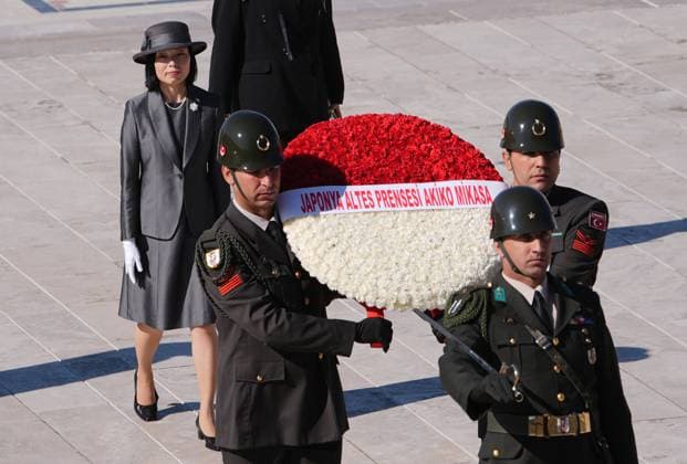 Japanese Princess Akiko of Mikasa visits Anitkabir ANKARA, TURKIYE - SEPTEMBER 17: Japanese Princess Akiko of Mikasa visits Anitkabir, the mausoleum of Turkish Republic s Founder Mustafa Kemal Ataturk, in Ankara, Turkiye on September 17, 2025. Evrim Aydin Anadolu Ankara Turkey. Editorial use only. Please get in touch for any other usage.  Copyright: x2025xAnadoluxEvrimxAydinx