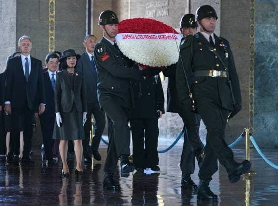 Japanese Princess Akiko of Mikasa visits Anitkabir ANKARA, TURKIYE - SEPTEMBER 17: Japanese Princess Akiko of Mikasa visits Anitkabir, the mausoleum of Turkish Republic s Founder Mustafa Kemal Ataturk, in Ankara, Turkiye on September 17, 2025. Evrim Aydin Anadolu Ankara Turkey. Editorial use only. Please get in touch for any other usage.  Copyright: x2025xAnadoluxEvrimxAydinx