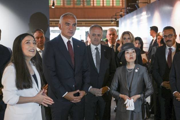 Japanese Princess Akiko of Mikasa in Ankara ANKARA, TURKIYE - SEPTEMBER 17: Princess Akiko of Mikasa visits the exhibition The Birth of a Vision: The Legacy for the Future Project - The Golden Age of Archaeology. at the Presidential National Library in Ankara, Turkiye on September 17, 2025. Turkish Minister of Culture and Tourism Mehmet Nuri Ersoy also attended the visit. Harun Ozalp Anadolu Ankara Turkey. Editorial use only. Please get in touch for any other usage.  Copyright: x2025xAnadoluxHarunxOzalpx