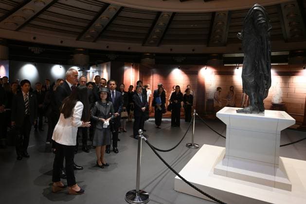 Japanese Princess Akiko of Mikasa in Ankara ANKARA, TURKIYE - SEPTEMBER 17: Princess Akiko of Mikasa visits the exhibition The Birth of a Vision: The Legacy for the Future Project - The Golden Age of Archaeology. at the Presidential National Library in Ankara, Turkiye on September 17, 2025. Turkish Minister of Culture and Tourism Mehmet Nuri Ersoy also attended the visit. Harun Ozalp Anadolu Ankara Turkey. Editorial use only. Please get in touch for any other usage.  Copyright: x2025xAnadoluxHarunxOzalpx