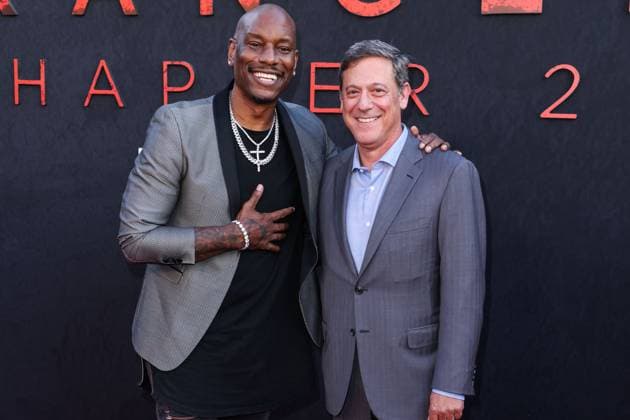 World Premiere Of Lionsgate s The Strangers - Chapter 2 Tyrese Gibson and Adam Fogelson arrive at the World Premiere Of Lionsgate s The Strangers - Chapter 2 held at AMC Century City 15 at Westfield Century City in Century City, Los Angeles, California, United States. AMC Century City 15 at Westfield Century City, Century City, Los Angeles, California, USA California United States  Copyright: xImagexPressxAgencyx originalFilename: collin-worldpre250917_npbP0.jpg