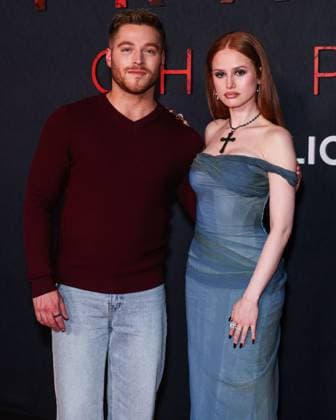World Premiere Of Lionsgate s The Strangers - Chapter 2 Froy Gutierrez and Madelaine Petsch arrive at the World Premiere Of Lionsgate s The Strangers - Chapter 2 held at AMC Century City 15 at Westfield Century City in Century City, Los Angeles, California, United States. AMC Century City 15 at Westfield Century City, Century City, Los Angeles, California, USA California United States  Copyright: xImagexPressxAgencyx originalFilename: collin-worldpre250917_npOiv.jpg