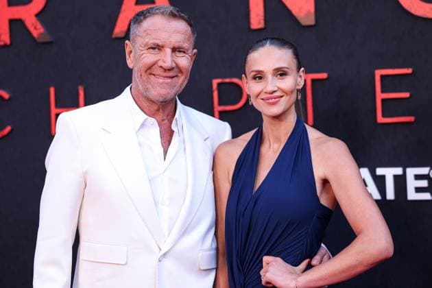 World Premiere Of Lionsgate s The Strangers - Chapter 2 Renny Harlin and Johanna Kokkila arrive at the World Premiere Of Lionsgate s The Strangers - Chapter 2 held at AMC Century City 15 at Westfield Century City in Century City, Los Angeles, California, United States. AMC Century City 15 at Westfield Century City, Century City, Los Angeles, California, USA California United States  Copyright: xImagexPressxAgencyx originalFilename: collin-worldpre250917_npQKl.jpg