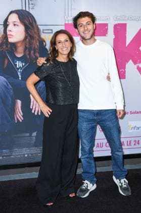 TKT Premiere Solange Cicurel and her son Jeremy Skov attending the TKT Premiere at the Pathe Palace cinema in Paris, France on September 17, 2025. Photo by Aurore Marechal ABACAPRESS.COM Paris France  Copyright: xMarechalxAurore ABACAx