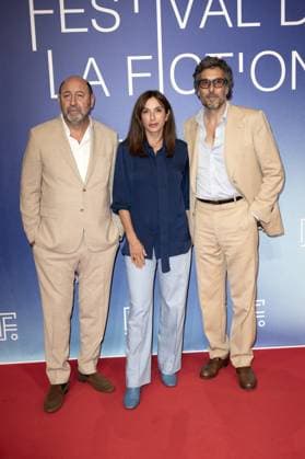 Rochelle Fiction Festival Kad Merad, Aure Atika and Vincent Elbaz attend the Belphegor Photocall during the 27th La Rochelle Fiction Festival on September 17, 2025 in La Rochelle, France.Photo by David NIVIERE ABACAPRESS.COM LA ROCHELLE France  Copyright: xNivierexDavid ABACAPRESS.COMx