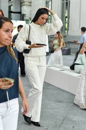 Mercedes-Benz Fashion Week de Madrid - 17 Sep 2025 Victoria Federica de Marichalar wearing a design by Simorra during the Mercedes-Benz Fashion Week de Madrid in IFERMA. Madrid Spain Copyright: xAtilanoxGarciax xSOPAxImagesx FOTO48331
