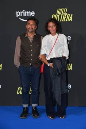 Rome, The Space Cinema Moderno Premiere of the series Hotel Costiera , In the photo: Eros Puglielli with his wife  Copyright: xVincenzoxLandix xipa-agency.netx xVincenzoxLandix IPA_Agency_IPA65065993