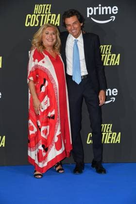 Rome, The Space Cinema Moderno Premiere of the series Hotel Costiera , In the photo: Matilde Bernabei Valerio Fiorespino  Copyright: xVincenzoxLandix xipa-agency.netx xVincenzoxLandix IPA_Agency_IPA65066223