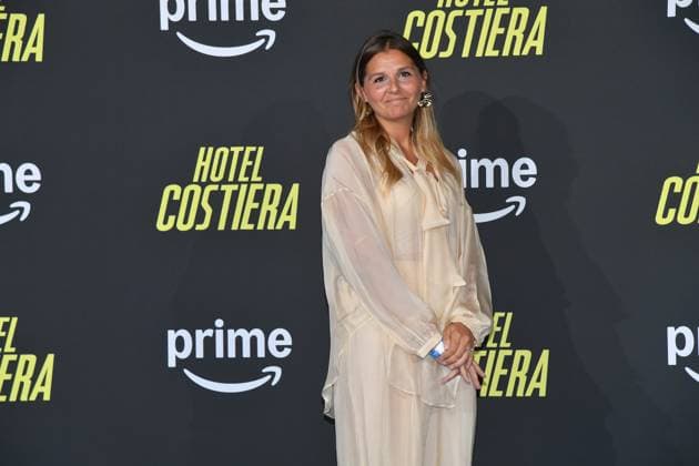 Rome, Italy: Rome, The Space Cinema Moderno Premiere of the series Hotel Costiera , Pictured: Manuela Monterossi Rome Italy  - ZUMAp169 20250917_zea_p169_408 Copyright: xVincenzoxLandix