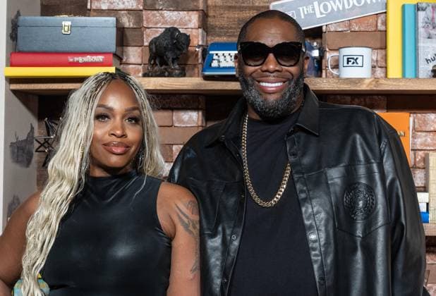 September 17, 2025, Bronx, New York, USA: Michael Killer Mike Render (R) attends FX premiere of The Lowdown on Hulu at Brooklyn Academy of Music in New York, NY on September 17, 2025. Bronx USA - ZUMAr339 20250917_znp_r339_062 Copyright: xLevxRadinx