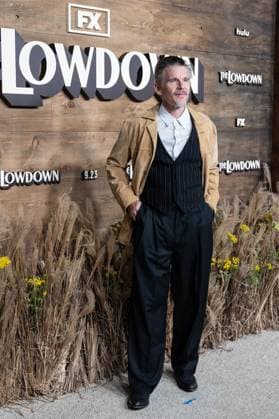September 17, 2025, Bronx, New York, USA: Ethan Hawke attends FX premiere of The Lowdown on Hulu at Brooklyn Academy of Music in New York, NY on September 17, 2025. Bronx USA - ZUMAr339 20250917_znp_r339_092 Copyright: xLevxRadinx