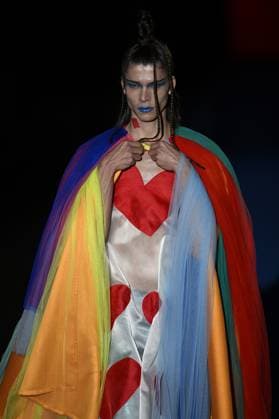 Mercedes-Benz Fashion Week Madrid 2026 MADRID, SPAIN - SEPTEMBER 18: A model walks the runway to present a creation during the Agatha Ruiz de la Prada show at Mercedes-Benz Fashion Week Madrid 2026 Spring Summer at IFEMA in Madrid, Spain on September 18, 2025. Burak Akbulut Anadolu Madrid Spain. Editorial use only. Please get in touch for any other usage.  Copyright: x2025xAnadoluxBurakxAkbulutx
