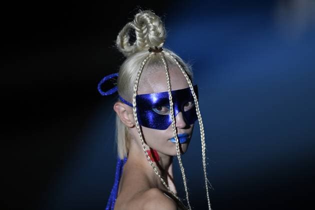 Mercedes-Benz Fashion Week Madrid 2026 MADRID, SPAIN - SEPTEMBER 18: A model walks the runway to present a creation during the Agatha Ruiz de la Prada show at Mercedes-Benz Fashion Week Madrid 2026 Spring Summer at IFEMA in Madrid, Spain on September 18, 2025. Burak Akbulut Anadolu Madrid Spain. Editorial use only. Please get in touch for any other usage.  Copyright: x2025xAnadoluxBurakxAkbulutx