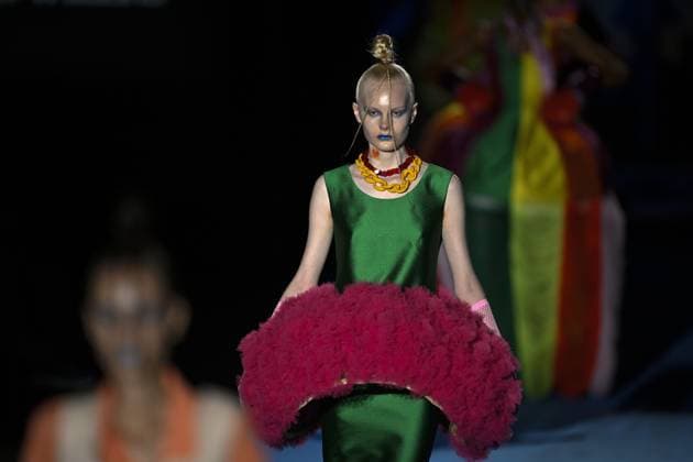 Mercedes-Benz Fashion Week Madrid 2026 MADRID, SPAIN - SEPTEMBER 18: A model walks the runway to present a creation during the Agatha Ruiz de la Prada show at Mercedes-Benz Fashion Week Madrid 2026 Spring Summer at IFEMA in Madrid, Spain on September 18, 2025. Burak Akbulut Anadolu Madrid Spain. Editorial use only. Please get in touch for any other usage.  Copyright: x2025xAnadoluxBurakxAkbulutx