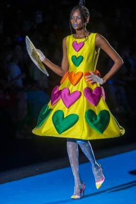 Agatha Ruiz de la Prada, Madrid Fashion Week in Madrid, Spain - 18 Sept 2025 A model walks the runway for Agatha Ruiz de la Prada s Spring Summer 2026 collection during the 40th Mercedes-Benz Fashion Week in Madrid. Madrid Spain Copyright: xLuisxSotox xSOPAxImagesx LSOTOARP13