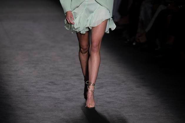September 18, 2025, Madrid, Madrid, Spain: A model walks the runway for Claro Couture s Spring Summer 2026 collection during the 40th Mercedes-Benz Fashion Week Madrid. Madrid Spain - ZUMAs296 20250918_znp_s296_014 Copyright: xLuisxSotox