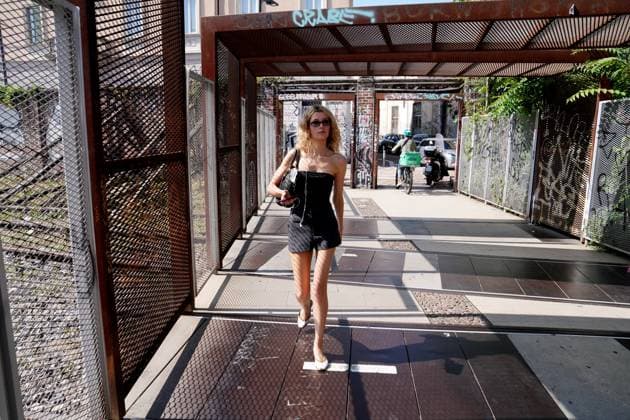 Milan, models attending castings for the upcoming Milan Fashion Week shows, Women s Fashion 2025  Copyright: xDuilioxPiaggesix xipa-agency.netx xDuilioxPiaggesix IPA_Agency_IPA65119990