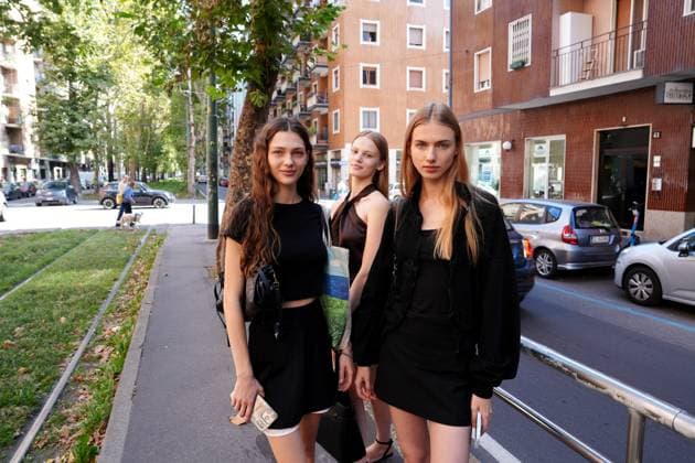 Milan, models attending castings for the upcoming Milan Fashion Week shows, Women s Fashion 2025  Copyright: xDuilioxPiaggesix xipa-agency.netx xDuilioxPiaggesix IPA_Agency_IPA65120057