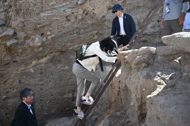 Princess Akiko of Mikasa of Japan visits the excavation site in Turkiye KIRSEHIR, TURKIYE - SEPTEMBER 18: Princess Akiko of Mikasa of Japan visits the Kaman-Kalehoyuk excavation site, supported by the Japanese Government on September 18, 2025 in Kaman district of Kirsehir, Turkiye. Sercan Kucuksahin Anadolu Kirsehir Turkey. Editorial use only. Please get in touch for any other usage.  Copyright: x2025xAnadoluxSercanxKucuksahinx