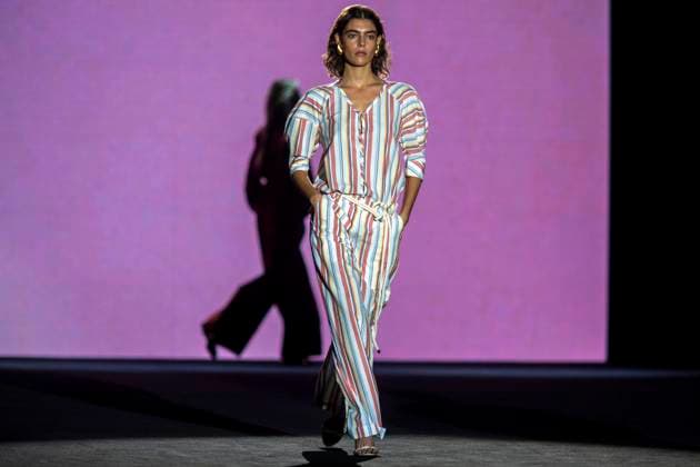 September 18, 2025, Madrid, Madrid, Spain: A model walks the runway for during the The Label Edition Spring Summer 2026 collection runway show during the 40th Mercedes-Benz Fashion Week in Madrid. Madrid Spain - ZUMAs296 20250918_znp_s296_023 Copyright: xLuisxSotox