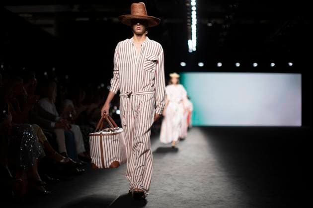 September 18, 2025, Madrid, Madrid, Spain: A model walks the runway for during the The Label Edition Spring Summer 2026 collection runway show during the 40th Mercedes-Benz Fashion Week in Madrid. Madrid Spain - ZUMAs296 20250918_znp_s296_026 Copyright: xLuisxSotox