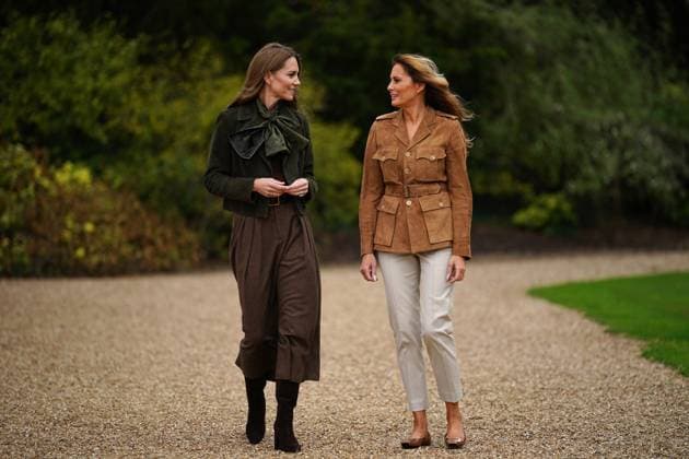 The Princess of Wales and Melania Trump meet Scouts The Princess of Wales and Melania Trump meet members of the Scouts Squirrels programme in Frogmore Gardens on the final day of US President Donald Trump s second state visit to the UK, at Windsor Castle, Windsor, Berkshire, UK, on the 18th September 2025. Picture by Yui Mok WPA-Pool Windsor Windsor Castle Berkshire United Kingdom  WHA-0803