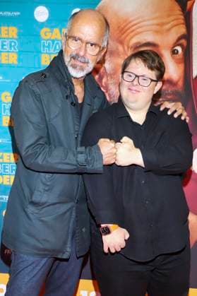 abb Christoph Maria Herbst, Nico Randel as guests on the premiere tour for the film Ganzer halber Bruder at Holi Kino on 17 09 2025 in Hamburg